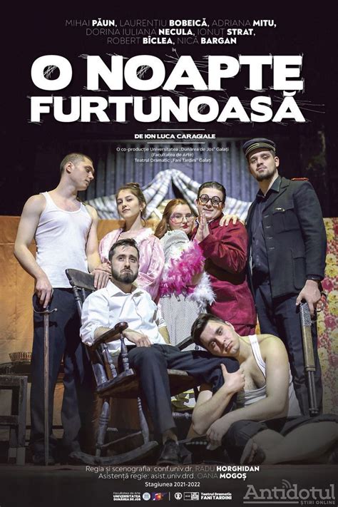 Premier La Teatrul Dramatic Fani Tardini O Noapte Furtunoas Sau