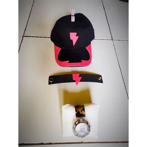 Boboiboy Costumelight Hat And Laser Projector Clock Free Bracelet