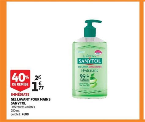 Gel Lavant Pour Mains Sanytol Ml Promotie Bij Auchan