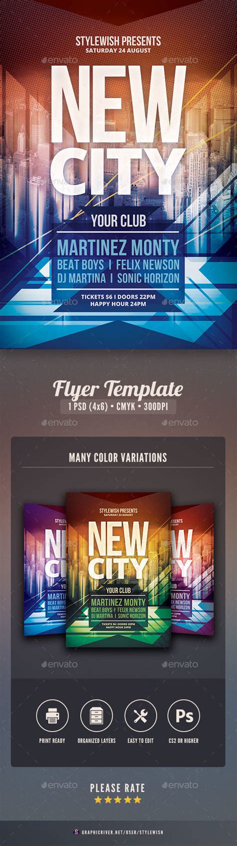 New City Flyer By Stylewish Graphicriver