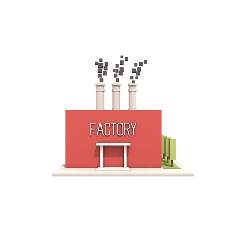 3d Simple Factory Turbosquid 1361010