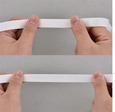 Polyester White Garment Elastic Tapes Rolls For Bag Size Inch At