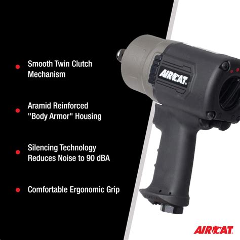 Aircat Composite Pistol Grip Impact Wrench The Wholesale House