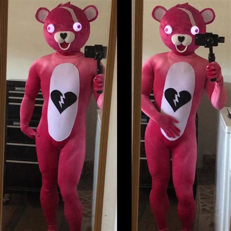 Cuddle Team Leader Cosplay Pink Bear Video Game Costumes Anime Expo Fortnite