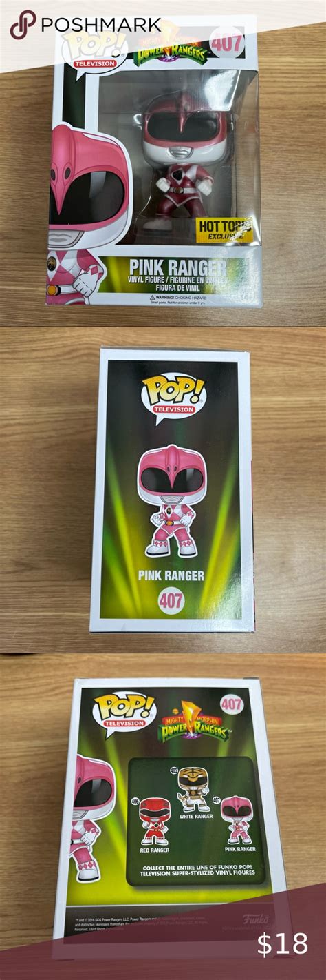Pink Ranger Hot Topic Exclusive Metallic Funko Pop Pink Power Rangers Funko Funko Pop