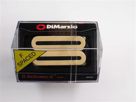 DiMarzio F Spaced D Activator X Neck Humbucker Creme DP 221 Reverb