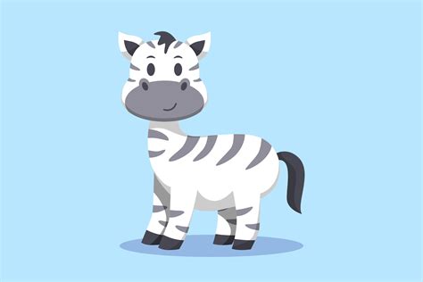 Cute Zebra Cartoon Vector Graphic By Arsalangraphic999 · Creative Fabrica