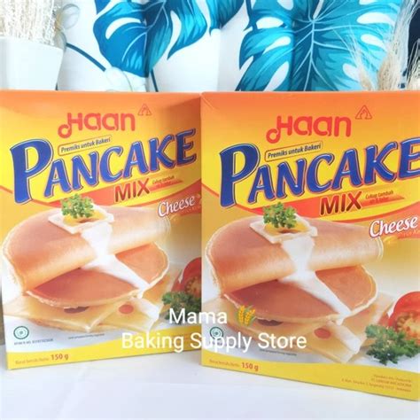 Jual HAAN Tepung Kue Pancake Waffle Premix Mix Instant Cheese Keju 180