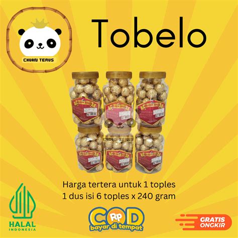 Jual Tobelo Cokelat Golden Ball Toples (1 toples isi 40 pcs) 240 gr ...