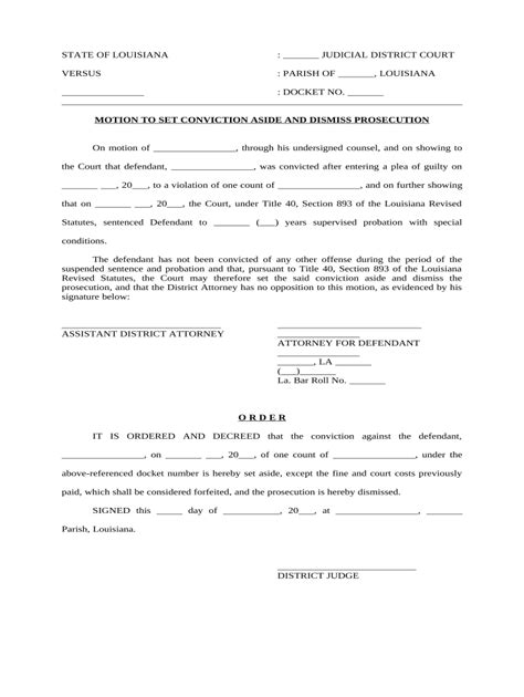 Free Motion To Dismiss Template Web Complete Printable Motion To