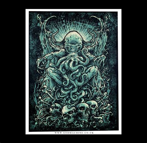 INSIDE THE ROCK POSTER FRAME BLOG: Cthulhu Art Print by GodMachine on sale NOW