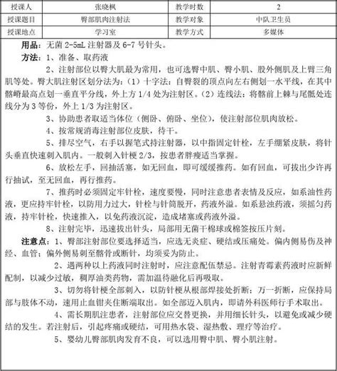 臀部肌肉注射法word文档在线阅读与下载无忧文档