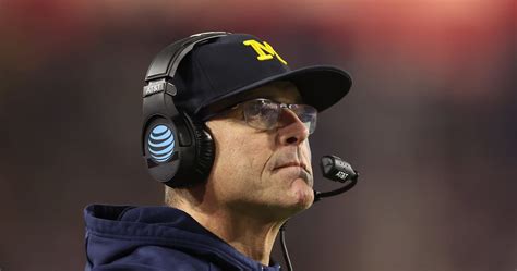 Jim Harbaugh Suspended From Sideline For Games Amid Michigan Sign