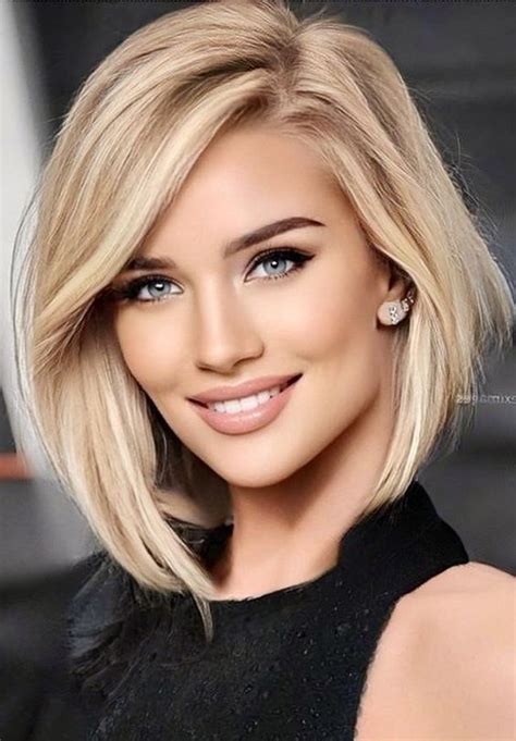 Beaut Blonde Blonde Beauty Hair Beauty Blonde Haircuts Bob Hairstyles Medium Length Hair