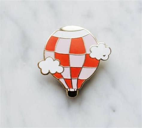 Hot Air Balloon Pin Cute Enamel Pin Cloisonne Lapel Pin Enamel Pins Pin And Patches Handmade
