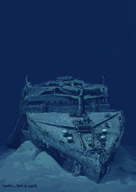Titanic Bow Wreck By Tohdraws On Deviantart