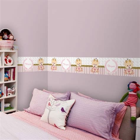 Adesivo Parede Infantil Ursa Princesinha Nude X Cm Elo