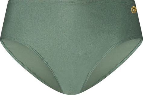 Ten Cate Beach Mid Waist Bikini Bottom Green Sparkle Voor Dames Maat Bol