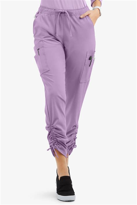 Easy Stretch By Butter Soft Halle Ruched Leg Joggers Stretch Scrubs