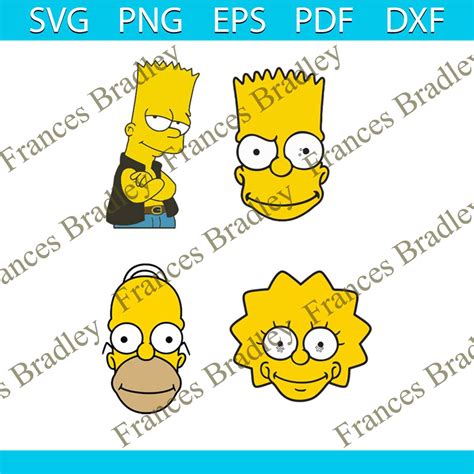 Bart Simpson Svg Cartoon Svg Simpsons Bundle Svg Homer Sv Inspire