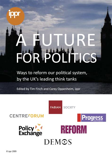 Policy Exchange - A Future For Politics: Ways to reform our political system