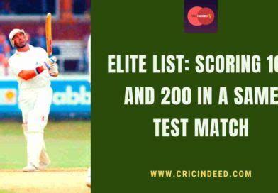 The Top 5 Greatest Test Matches Of All Time - CricIndeed