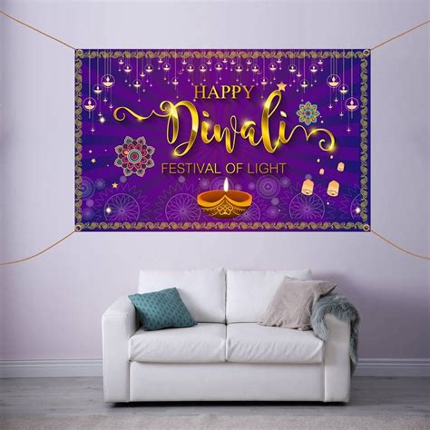 2022 Deepavali Happy Diwali Backdrop Banner Decor, Party Photography ...