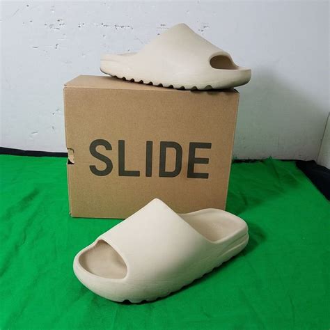 100 Authentic Adidas Yeezy Slide Fw6345 Bone Color Us Mens Size 8