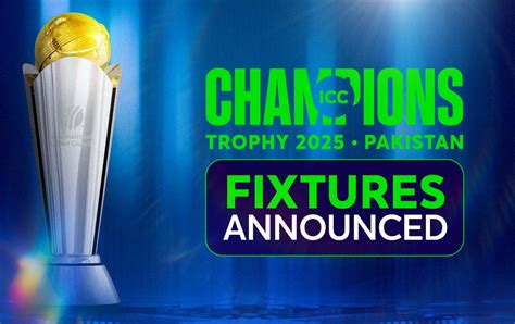 Champions Trophy 2025 Cricket Schedule Alyson Andreana