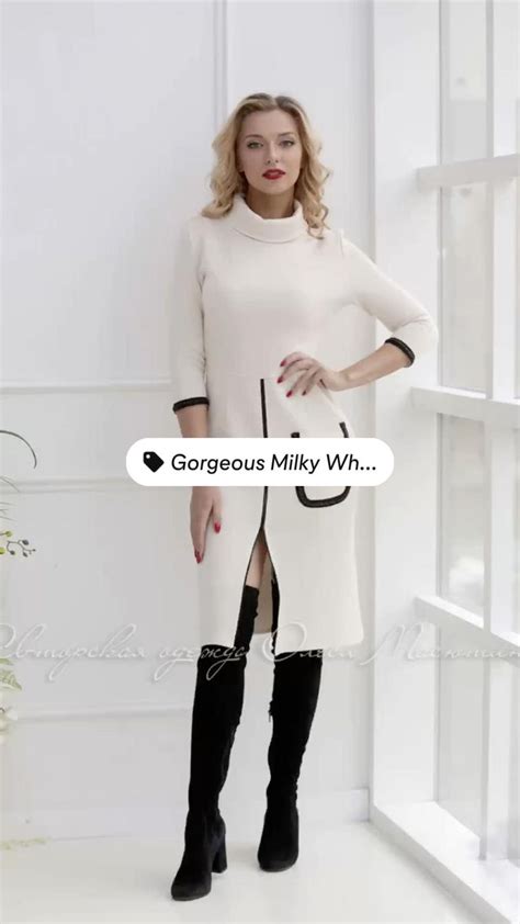 Classic office casual dress by Olesya Masyutina. | Knit fashion ...