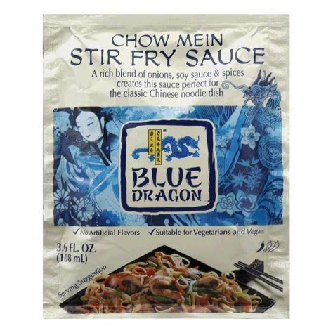 Blue Dragon Chow Mein Stir Fry Sauce 3 6 Oz Pack Of 12 Walmart