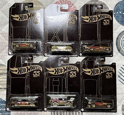 Hot Wheels Pearl Chrome 2023 55Th Anniversary Limited Set Of 6 Comp EBay