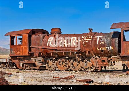 Old Train In The Train Cemetery Cementerio De Los Trenes Uyuni