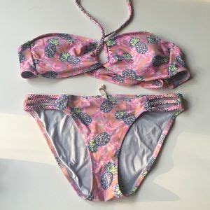American Eagle Outfitters Swim Ae Pineapple Bikini Poshmark