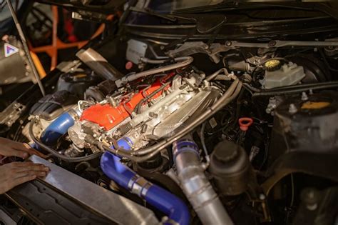Premium Photo Upgraded Racing Car Engine