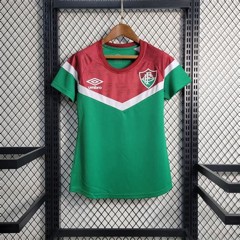 Camisa Fluminense Treino 2023 24 Torcedor Umbro Feminina