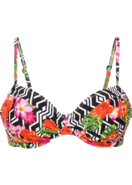 Schalen Bikini Top Gestreift Beautynella