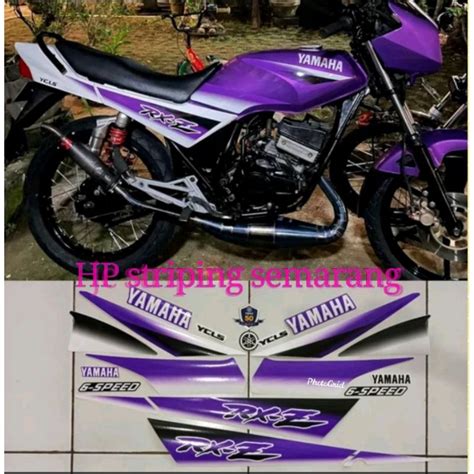 Ungu Striping Yamaha Rxz Purple Millennium Shopee Malaysia