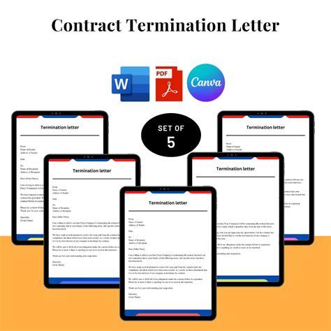 52 Termination Letter Sample Templates And Examples Word