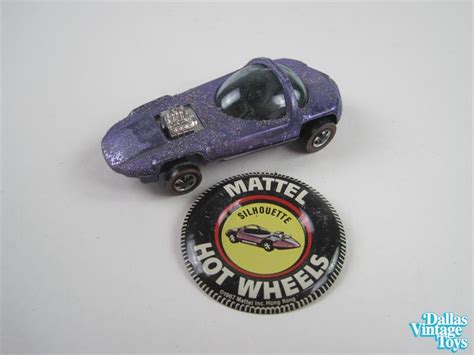 Mattel Hot Wheels Redlines Silhouette Purple With Button A