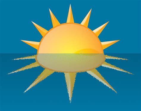 Sunrise Sunset Illustration Stock Illustration Illustration Of