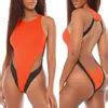 High Cut Brazilian One Piece Bikini With Backless Design And Push Up Feature Perfect For Summer