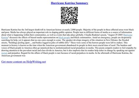 Hurricane Katrina Summary Ppt