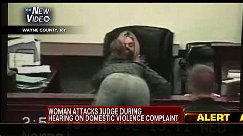 Courtroom Video Woman Attacks Judge During Hearing Latest News Videos