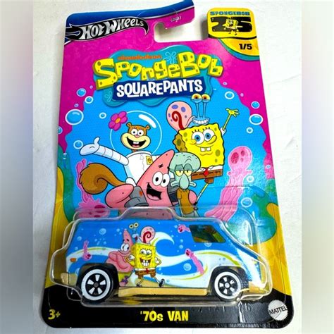 Mattel Other Hot Wheels Spongebob Squarepants 25th Years 7s Van 5