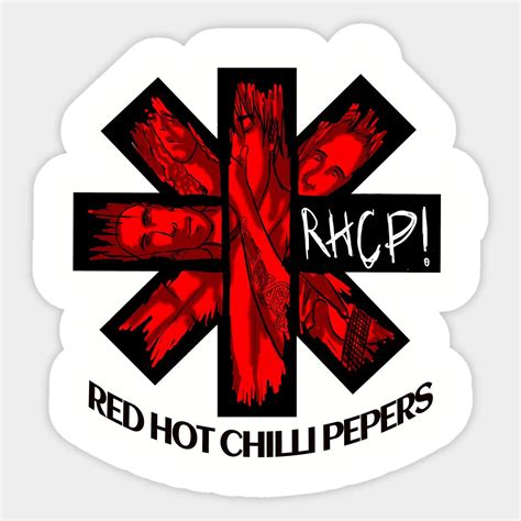 Red Hot Chilli Pepers Sticker Red Hot Chili Peppers Band Red Hot Chili Peppers Red Hot