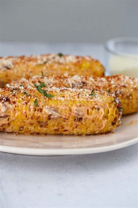 Air Fryer Mexican Corn Elote Cooked By Julie