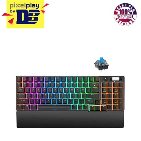 Royal Kludge Rk Tri Mode Rgb Keys Hot Swappable Mechanical Keyboard Black Blue Switch