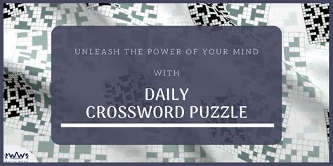 Unleash the Power of Your Mind With Daily Crossword Puzzle - Wealth Words