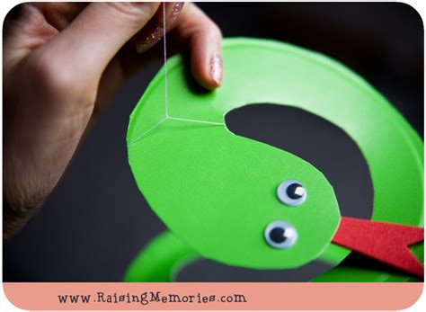 Paper Plate Snake Puppet Craft